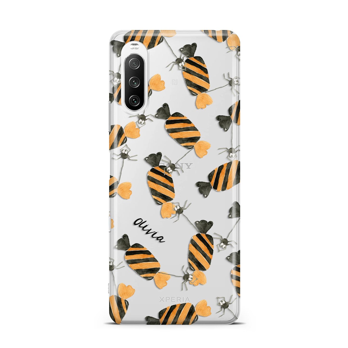 Sweet Spider Halloween Personalised Sony Xperia 10 III Case