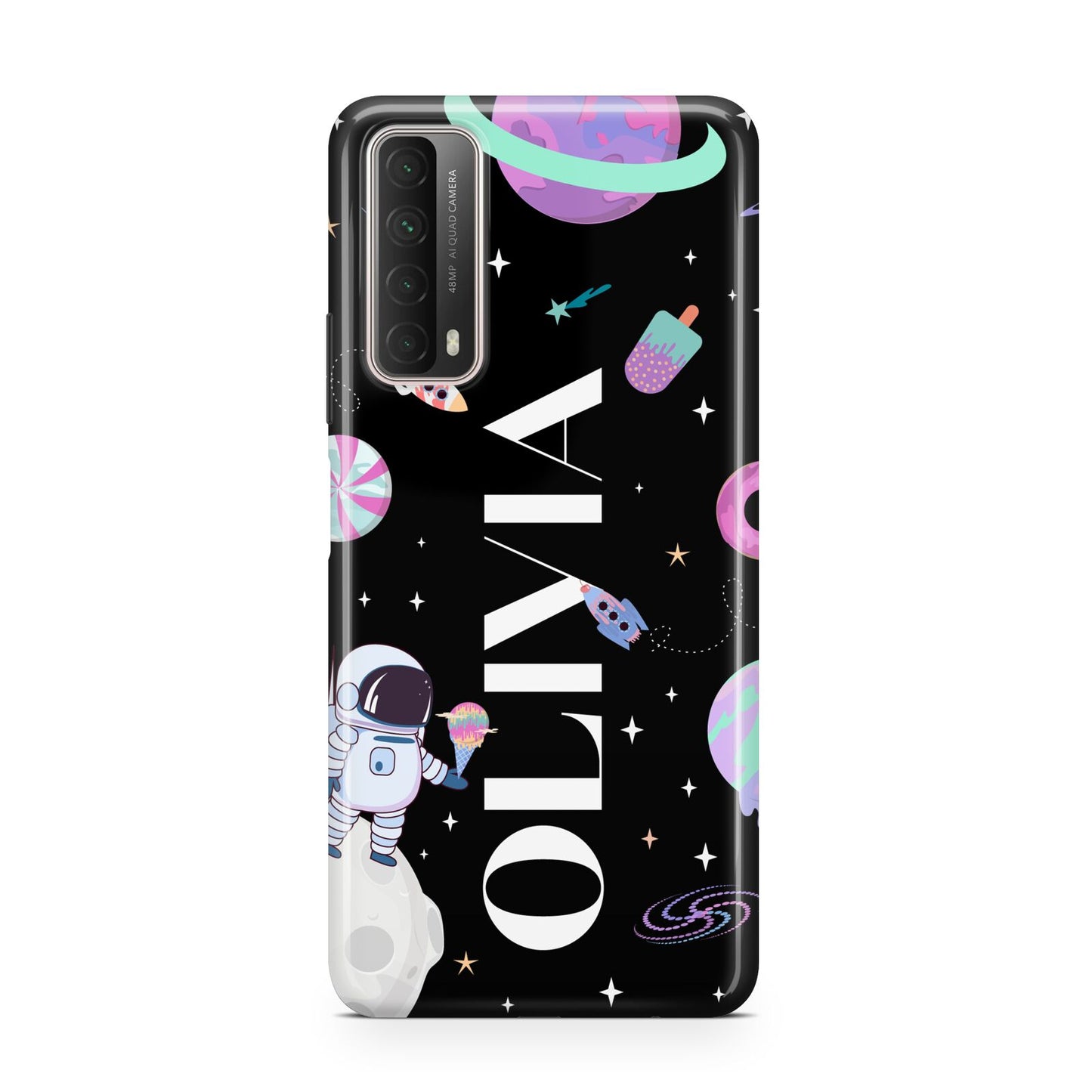 Sweet Treats in Space with Name Huawei P Smart 2021