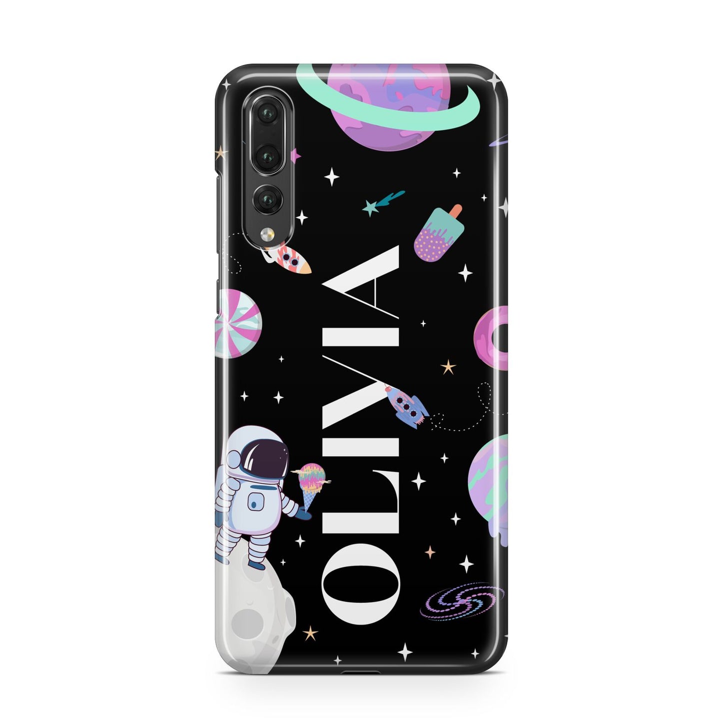 Sweet Treats in Space with Name Huawei P20 Pro Phone Case