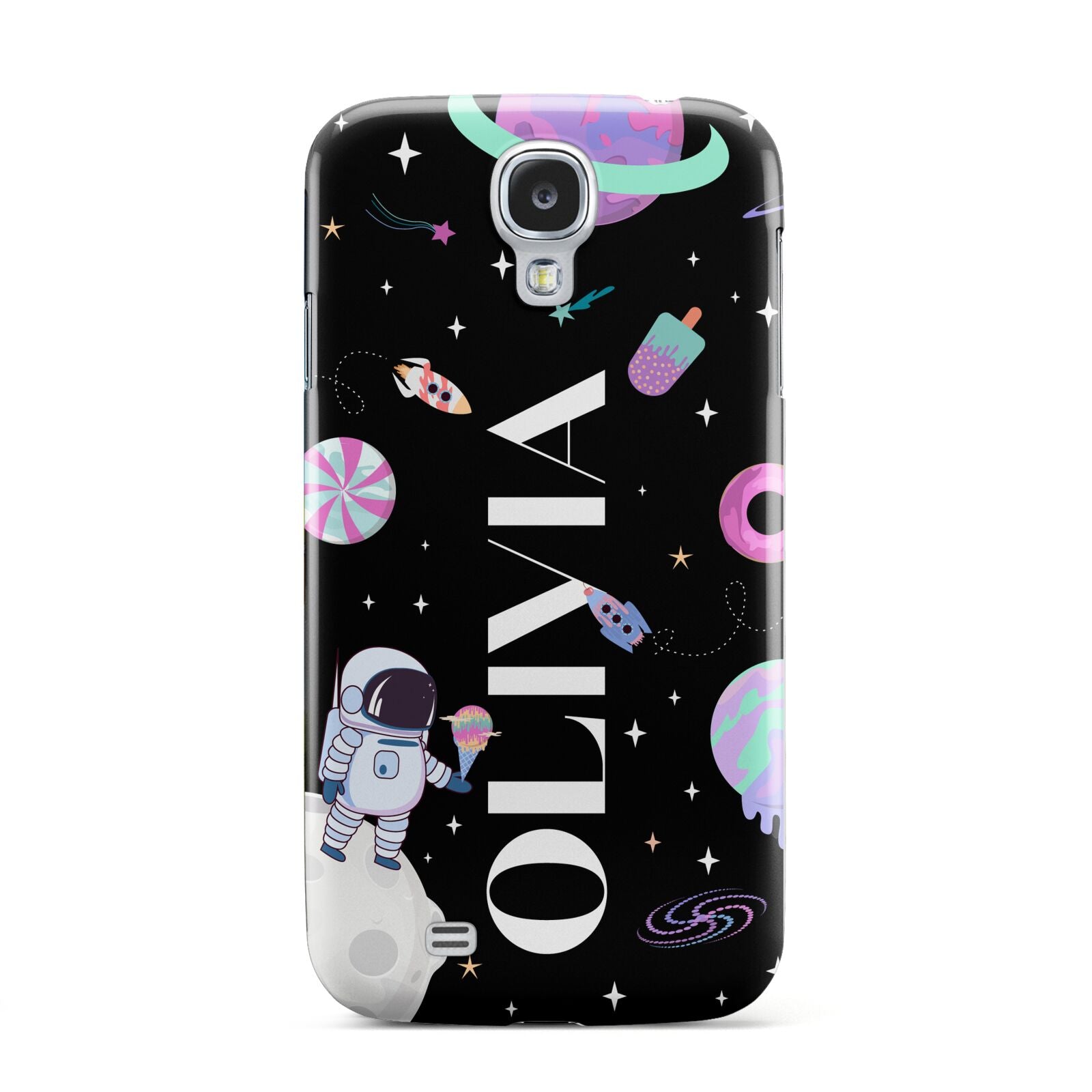 Sweet Treats in Space with Name Samsung Galaxy S4 Case