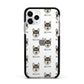 Tamaskan Icon with Name Apple iPhone 11 Pro in Silver with Black Impact Case