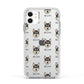 Tamaskan Icon with Name Apple iPhone 11 in White with White Impact Case
