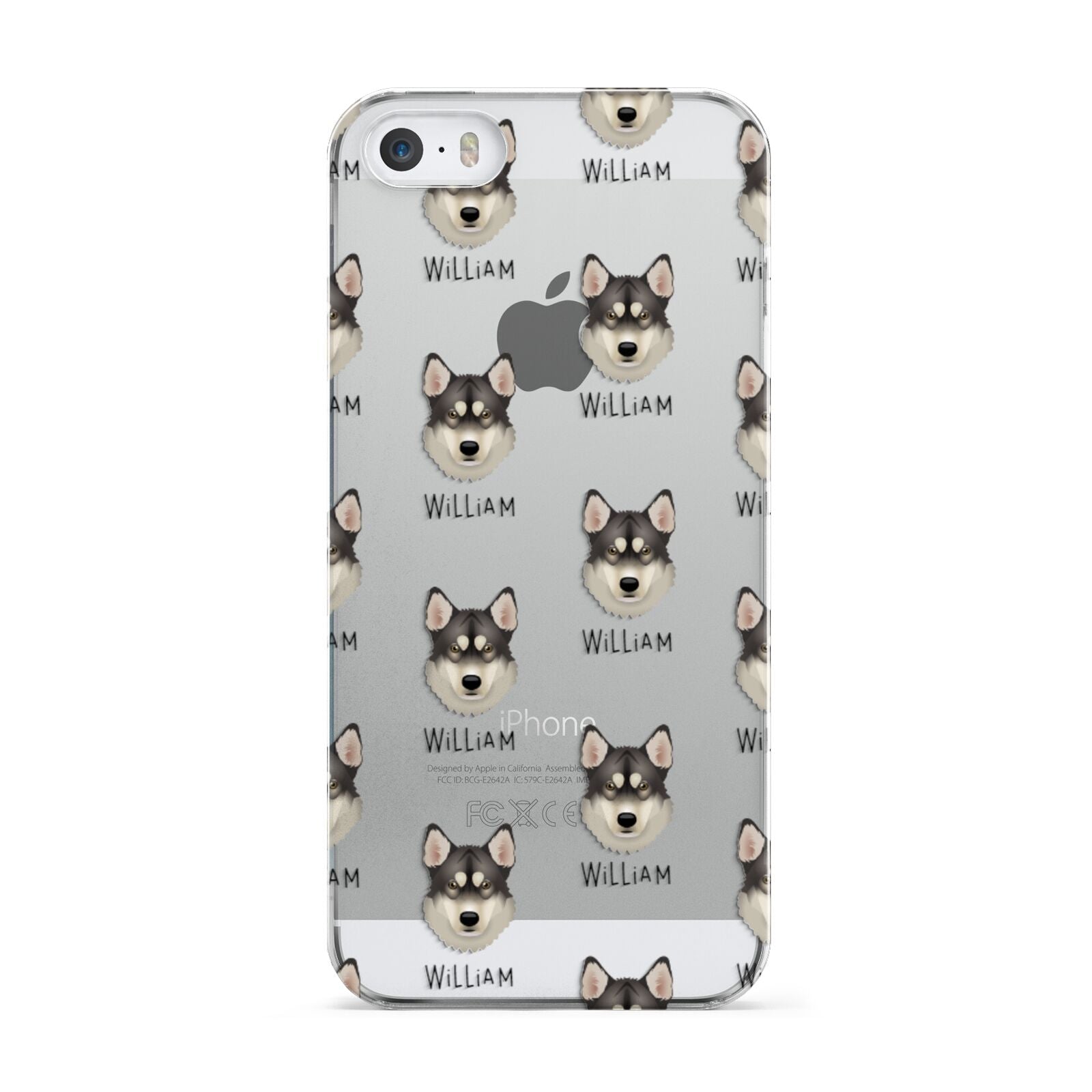 Tamaskan Icon with Name Apple iPhone 5 Case