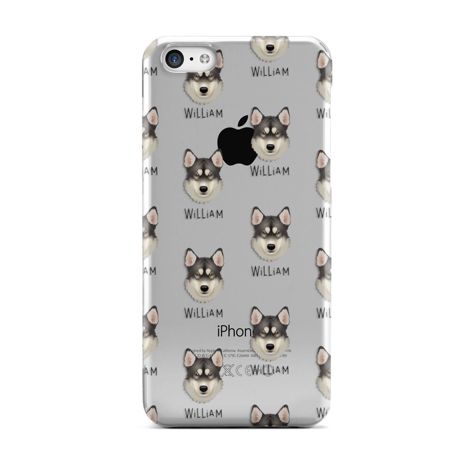 Tamaskan Icon with Name Apple iPhone 5c Case
