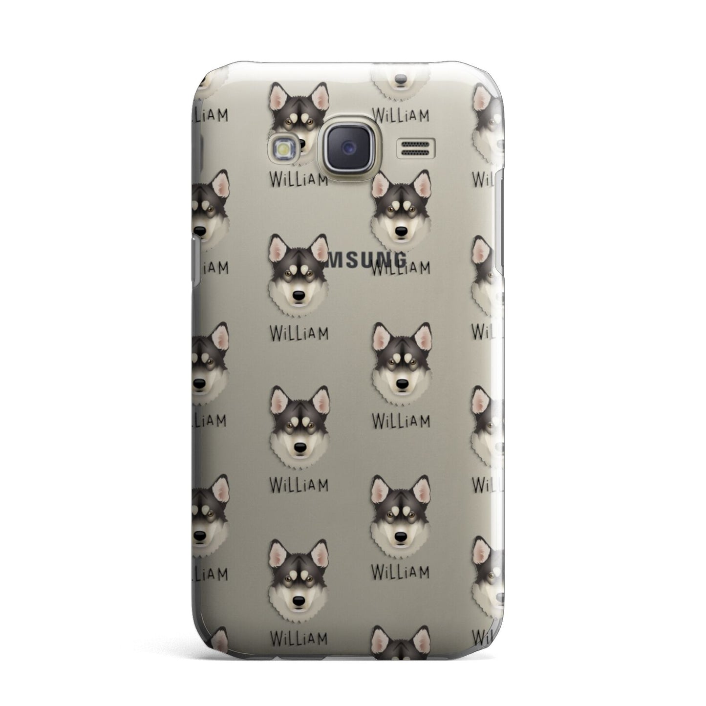 Tamaskan Icon with Name Samsung Galaxy J7 Case