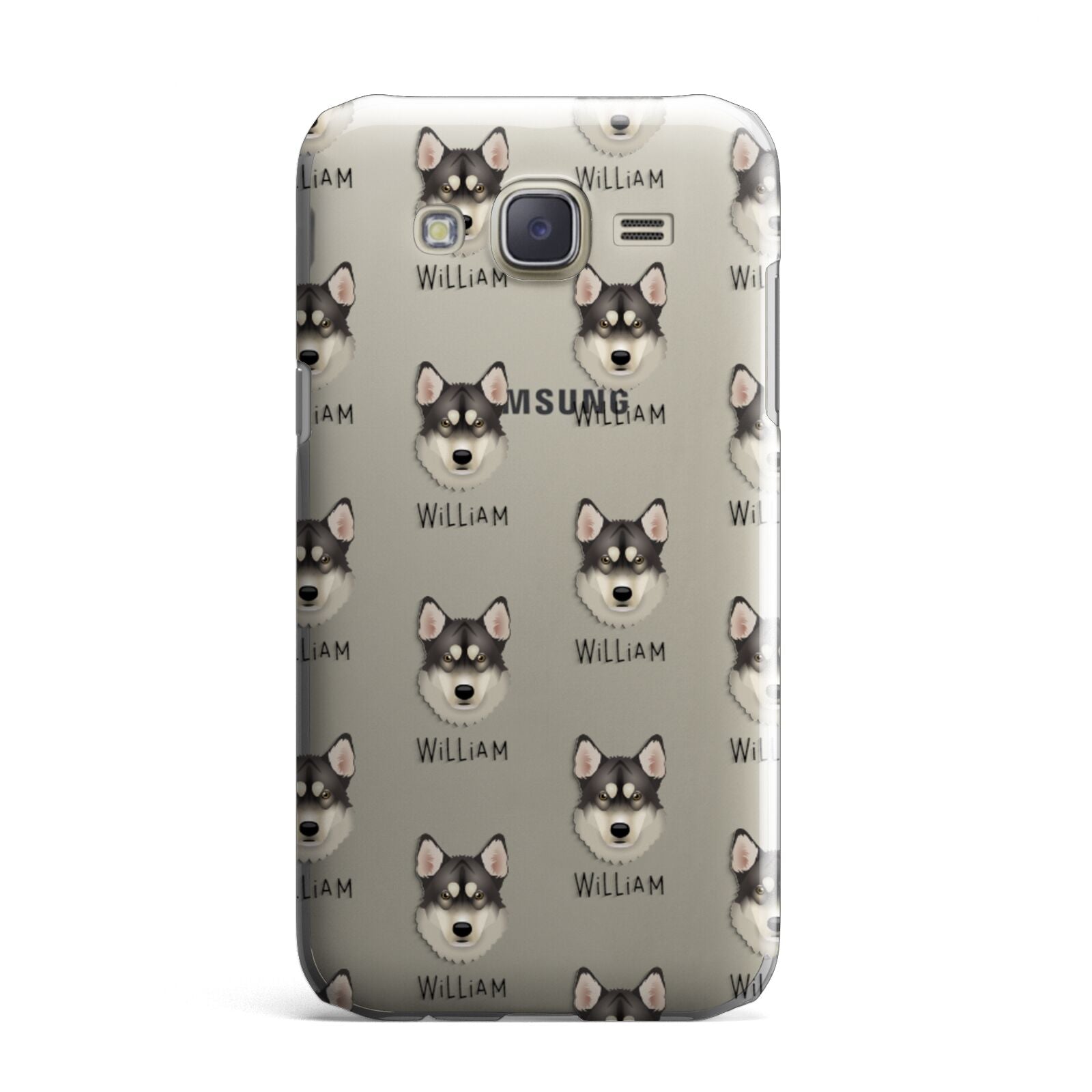 Tamaskan Icon with Name Samsung Galaxy J7 Case