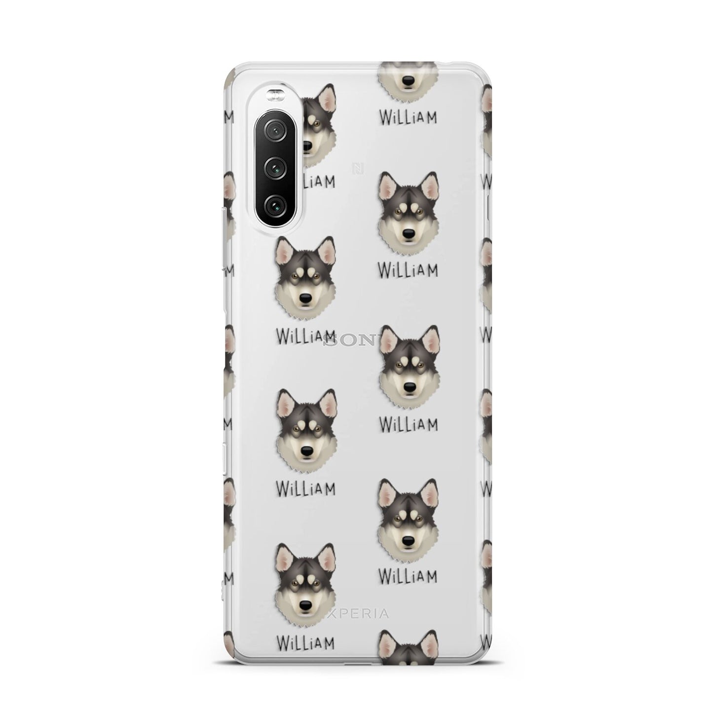 Tamaskan Icon with Name Sony Xperia 10 III Case