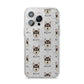 Tamaskan Icon with Name iPhone 14 Pro Max Glitter Tough Case Silver