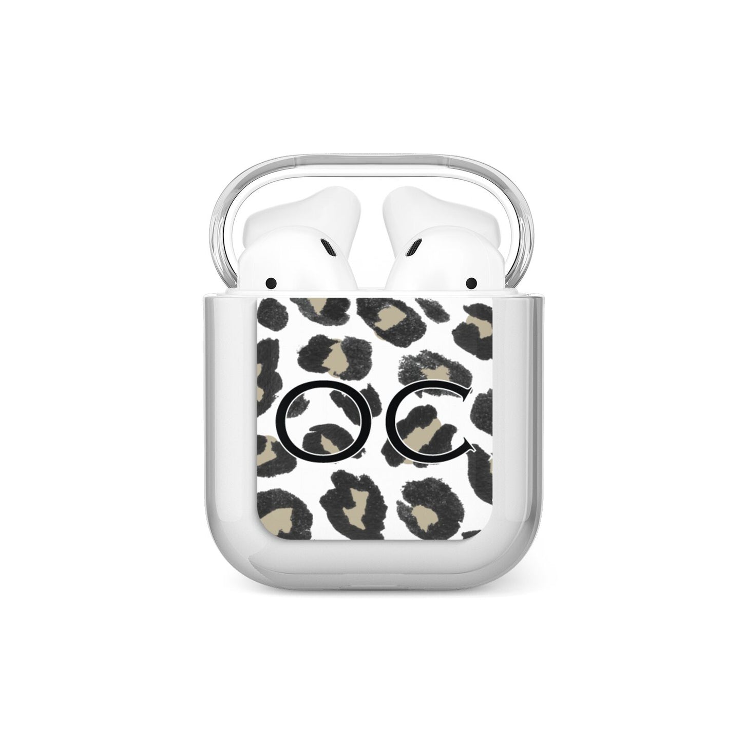 Tan Leopard Print Pattern AirPods Case