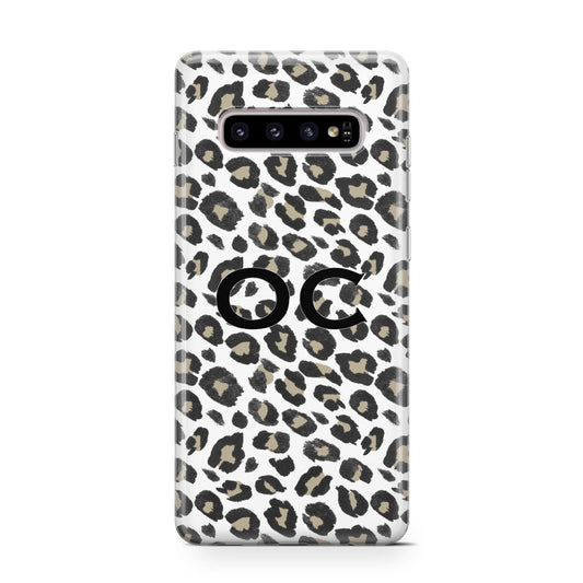 Tan Leopard Print Pattern Protective Samsung Galaxy Case