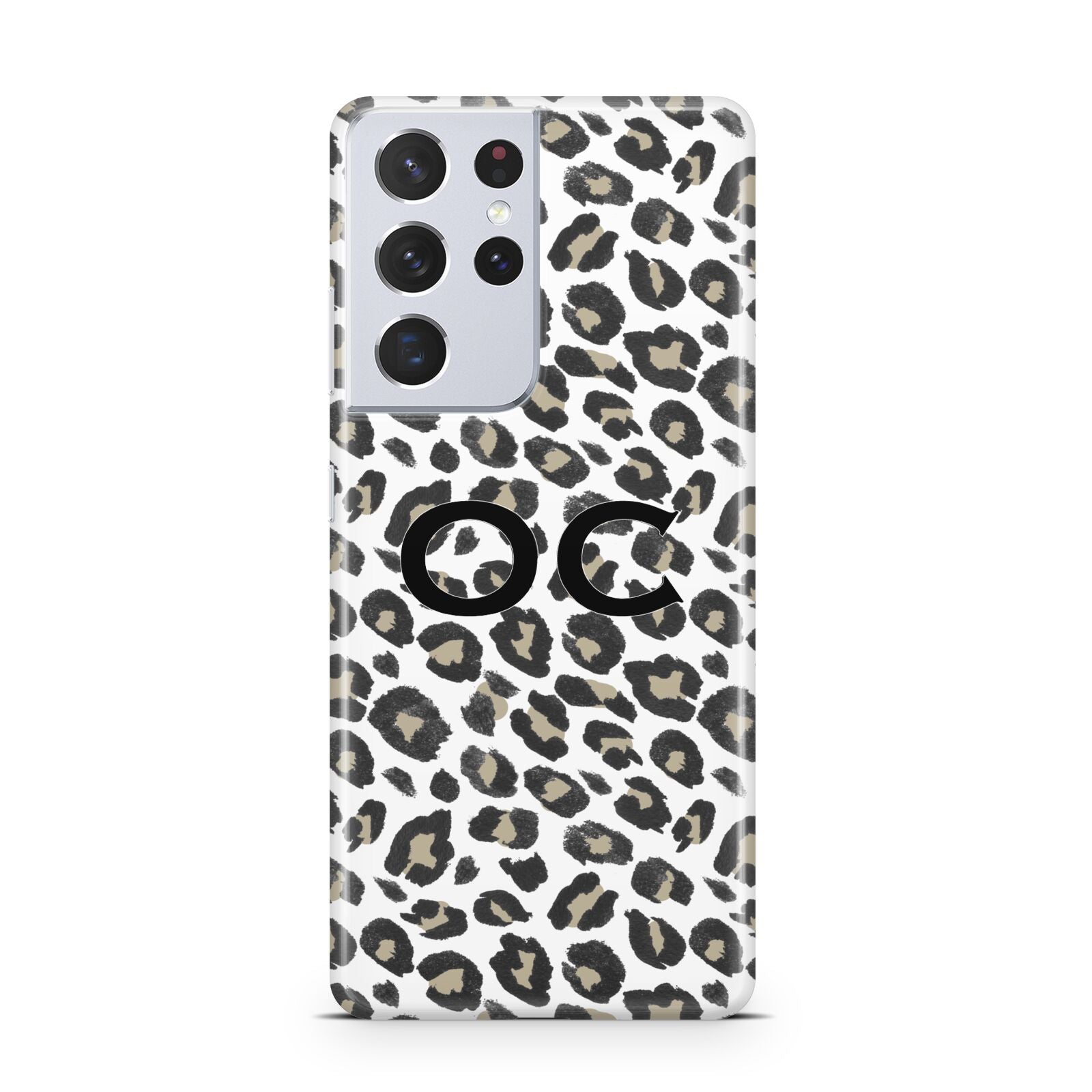 Tan Leopard Print Pattern Samsung S21 Ultra Case