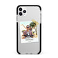 Taped Holiday Snap Photo Upload Apple iPhone 11 Pro Max in Silver with Black Impact Case