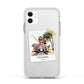 Taped Holiday Snap Photo Upload Apple iPhone 11 in White with White Impact Case