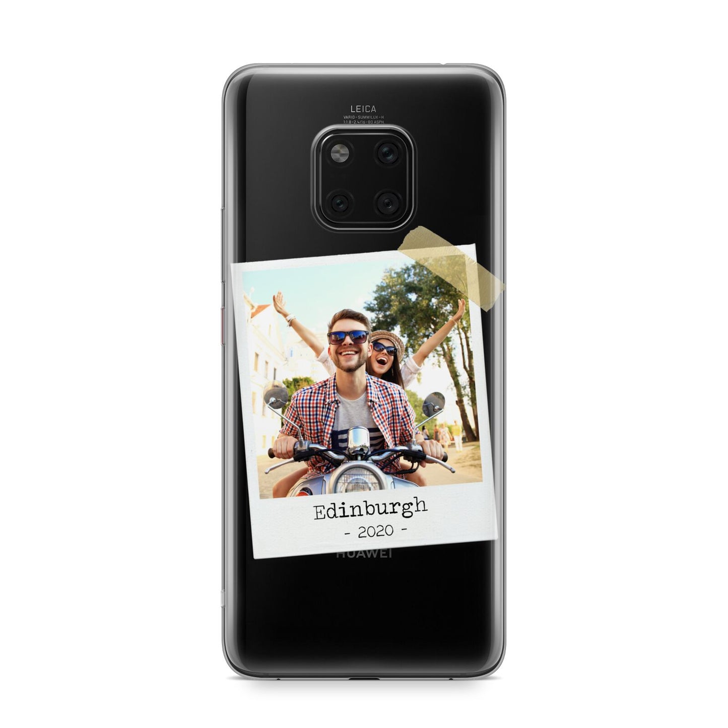 Taped Holiday Snap Photo Upload Huawei Mate 20 Pro Phone Case