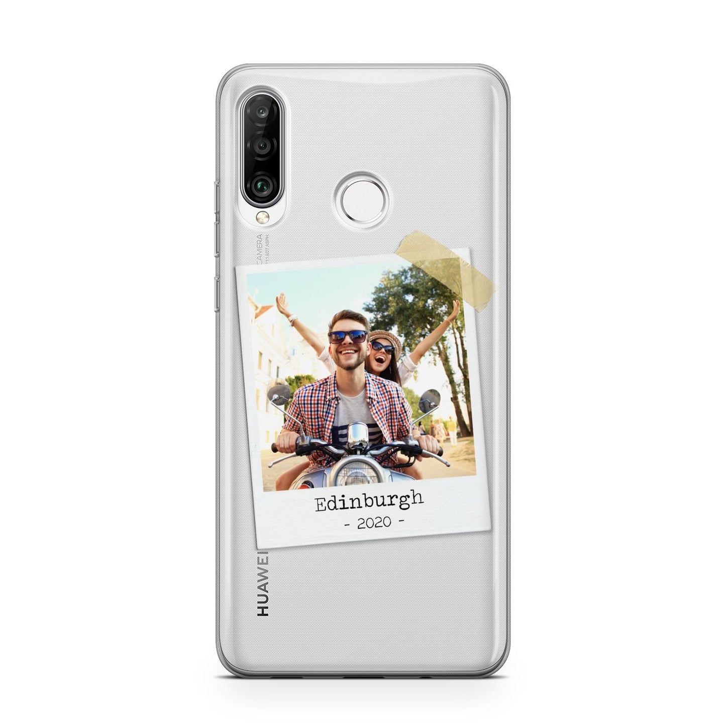 Taped Holiday Snap Photo Upload Huawei P30 Lite Phone Case