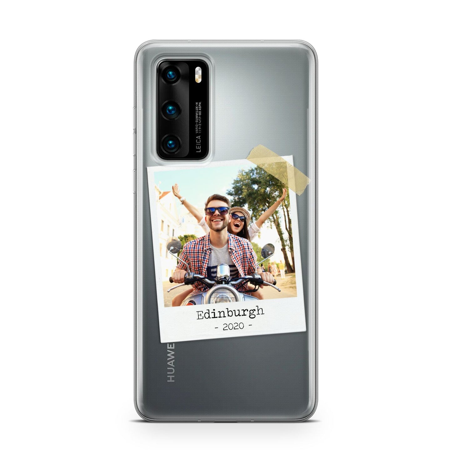 Taped Holiday Snap Photo Upload Huawei P40 Phone Case