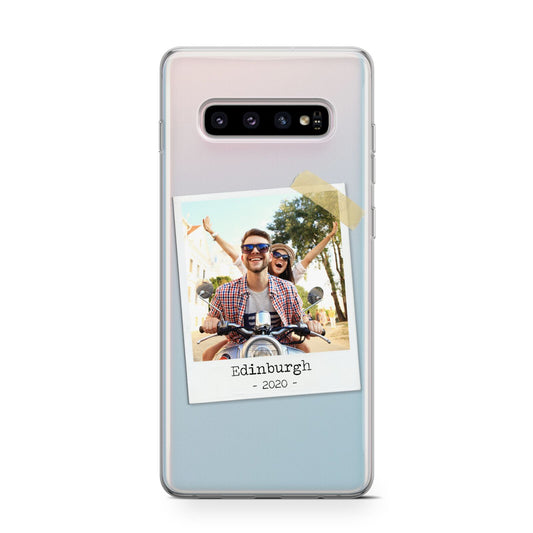 Taped Holiday Snap Photo Upload Protective Samsung Galaxy Case