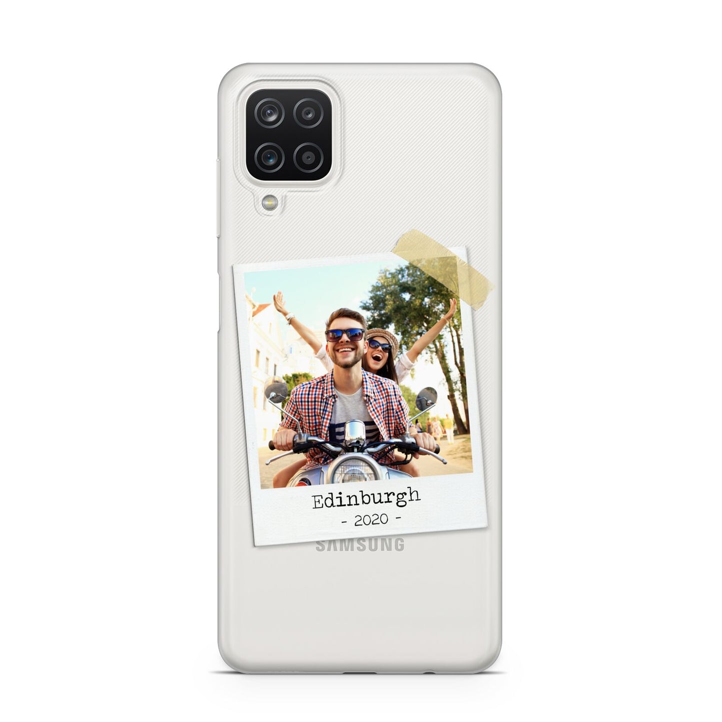 Taped Holiday Snap Photo Upload Samsung A12 Case