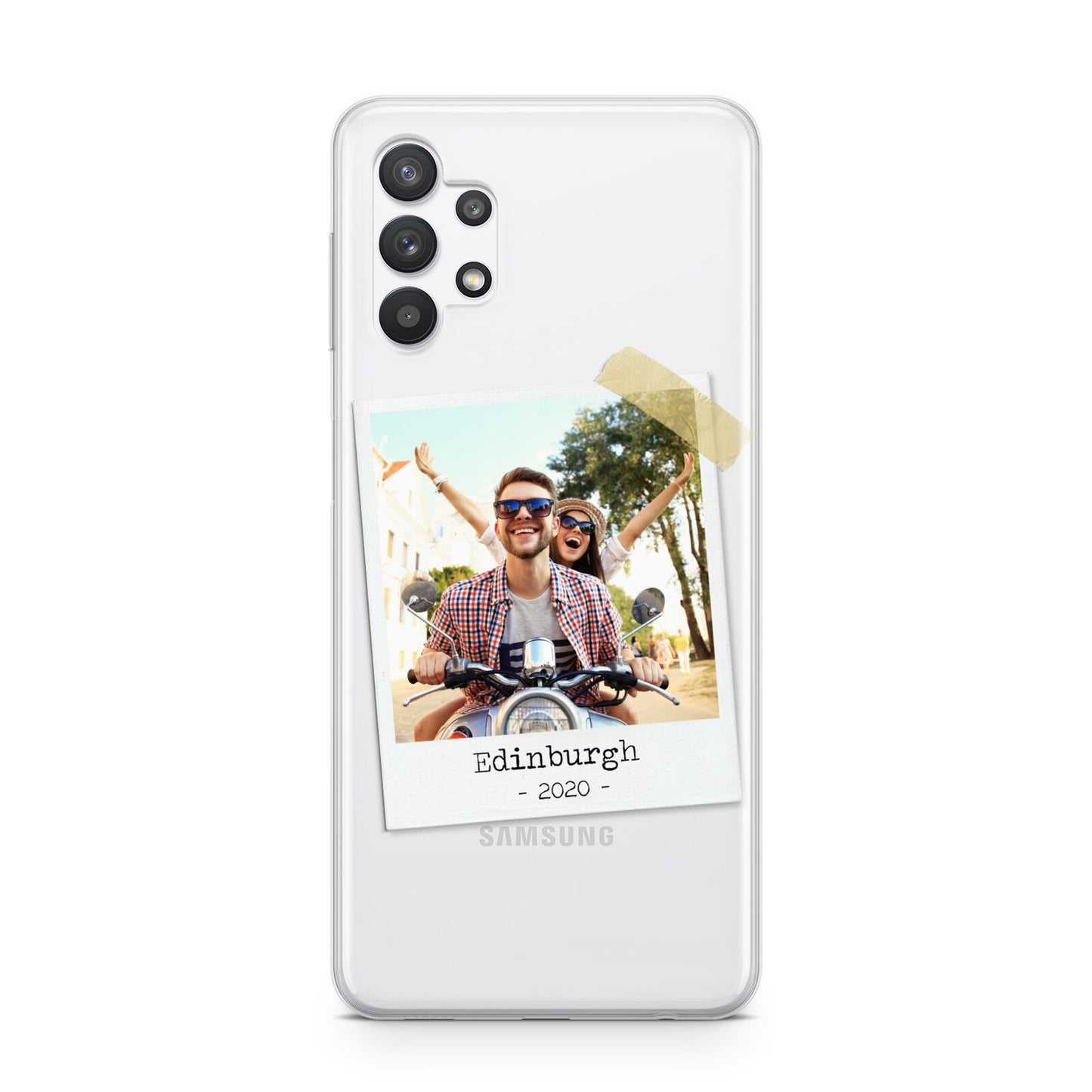 Taped Holiday Snap Photo Upload Samsung A32 5G Case