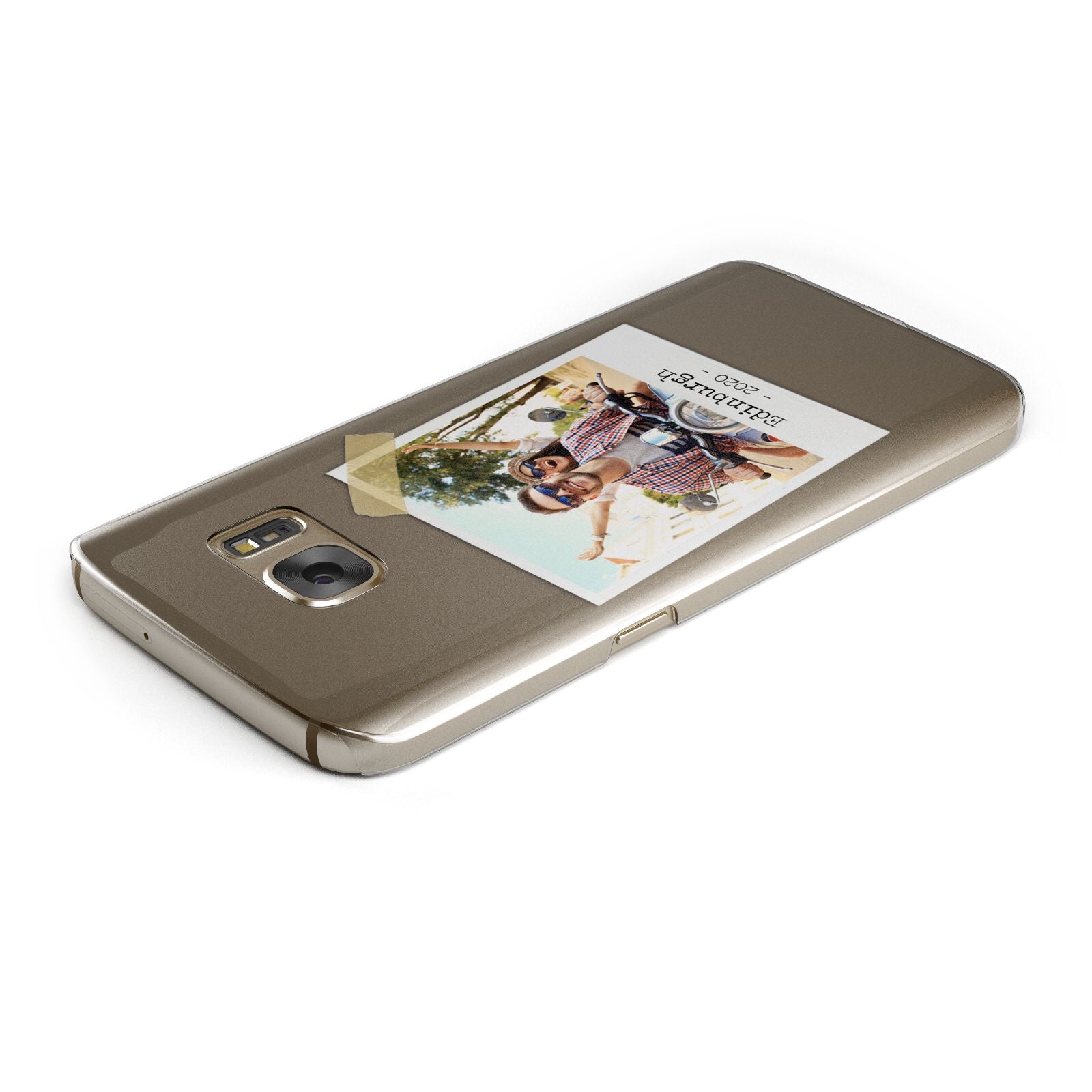 Taped Holiday Snap Photo Upload Samsung Galaxy Case Top Cutout