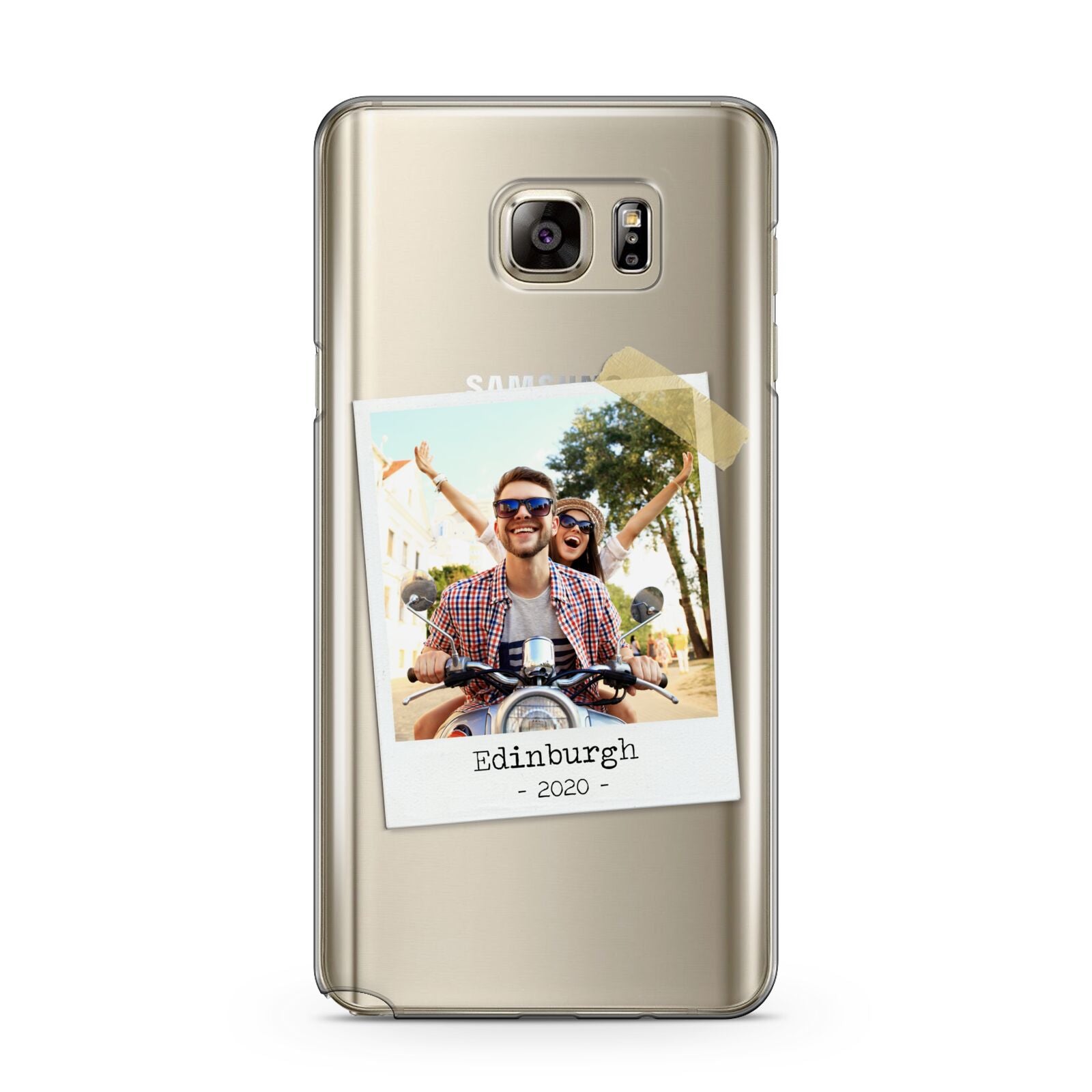 Taped Holiday Snap Photo Upload Samsung Galaxy Note 5 Case