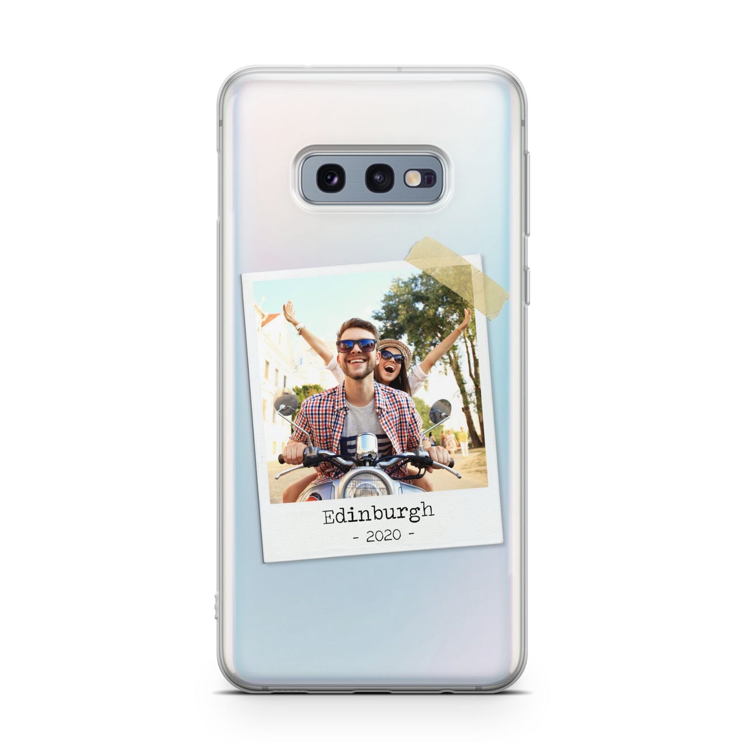 Taped Holiday Snap Photo Upload Samsung Galaxy S10E Case