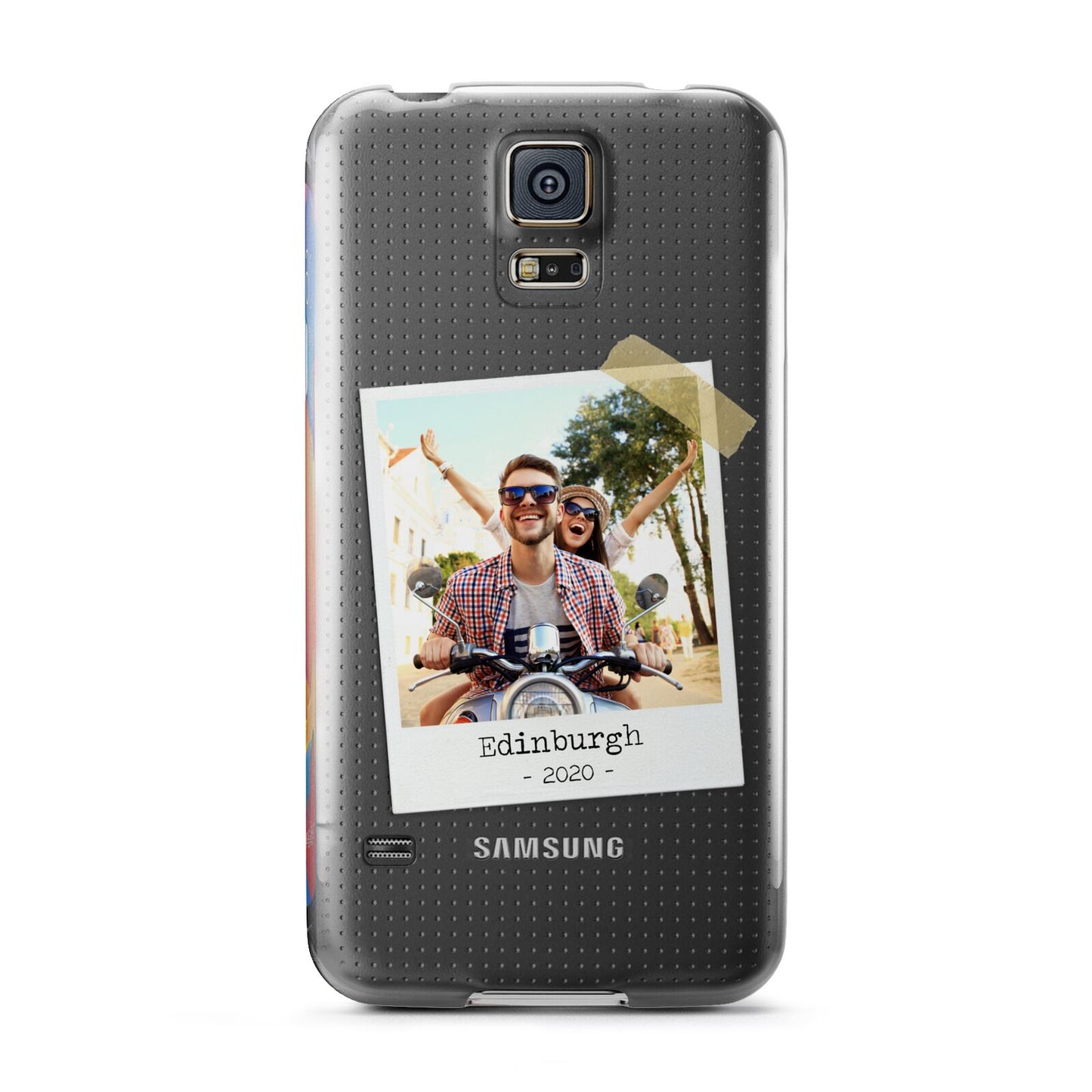 Taped Holiday Snap Photo Upload Samsung Galaxy S5 Case