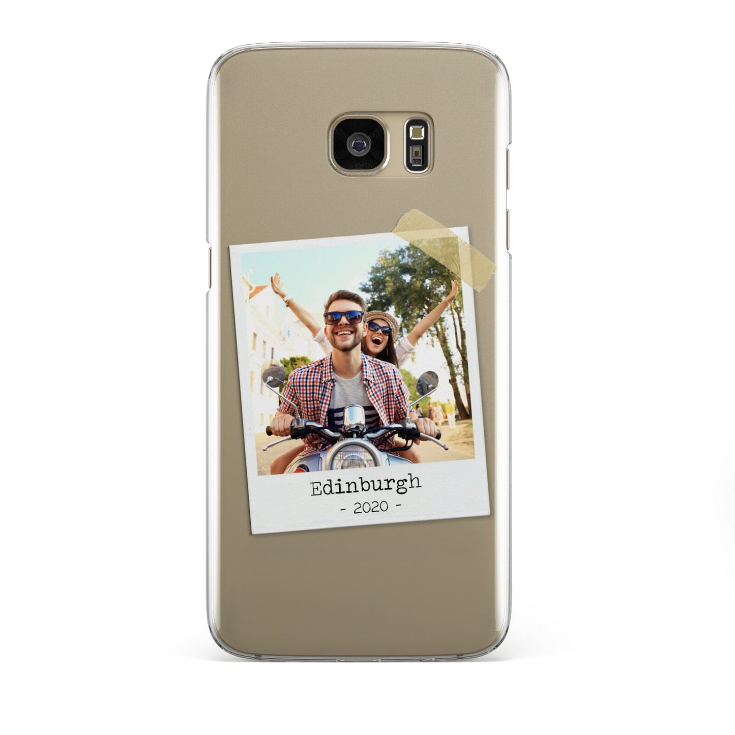 Taped Holiday Snap Photo Upload Samsung Galaxy S7 Edge Case