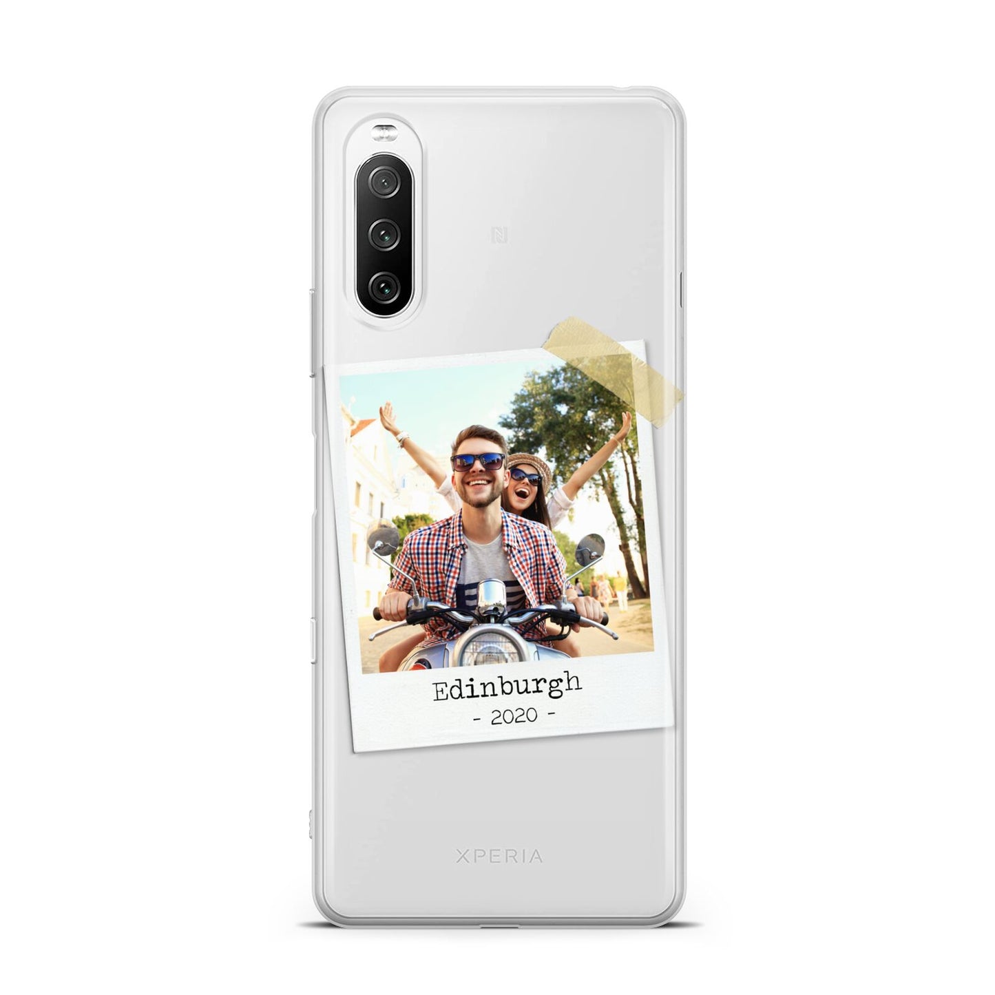 Taped Holiday Snap Photo Upload Sony Xperia 10 III Case