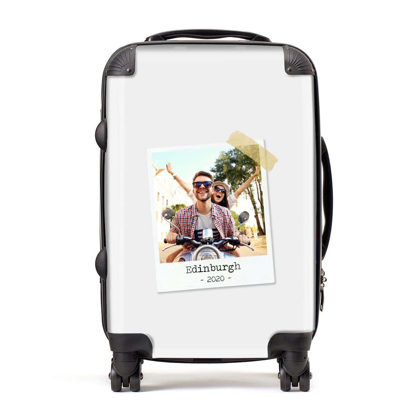 Taped Holiday Snap Photo Upload Suitcase