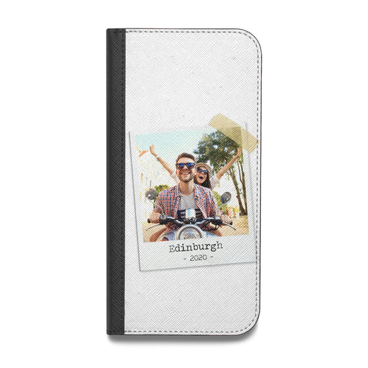 Taped Holiday Snap Photo Upload Vegan Leather Flip Samsung Case