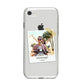 Taped Holiday Snap Photo Upload iPhone 8 Bumper Case on Silver iPhone
