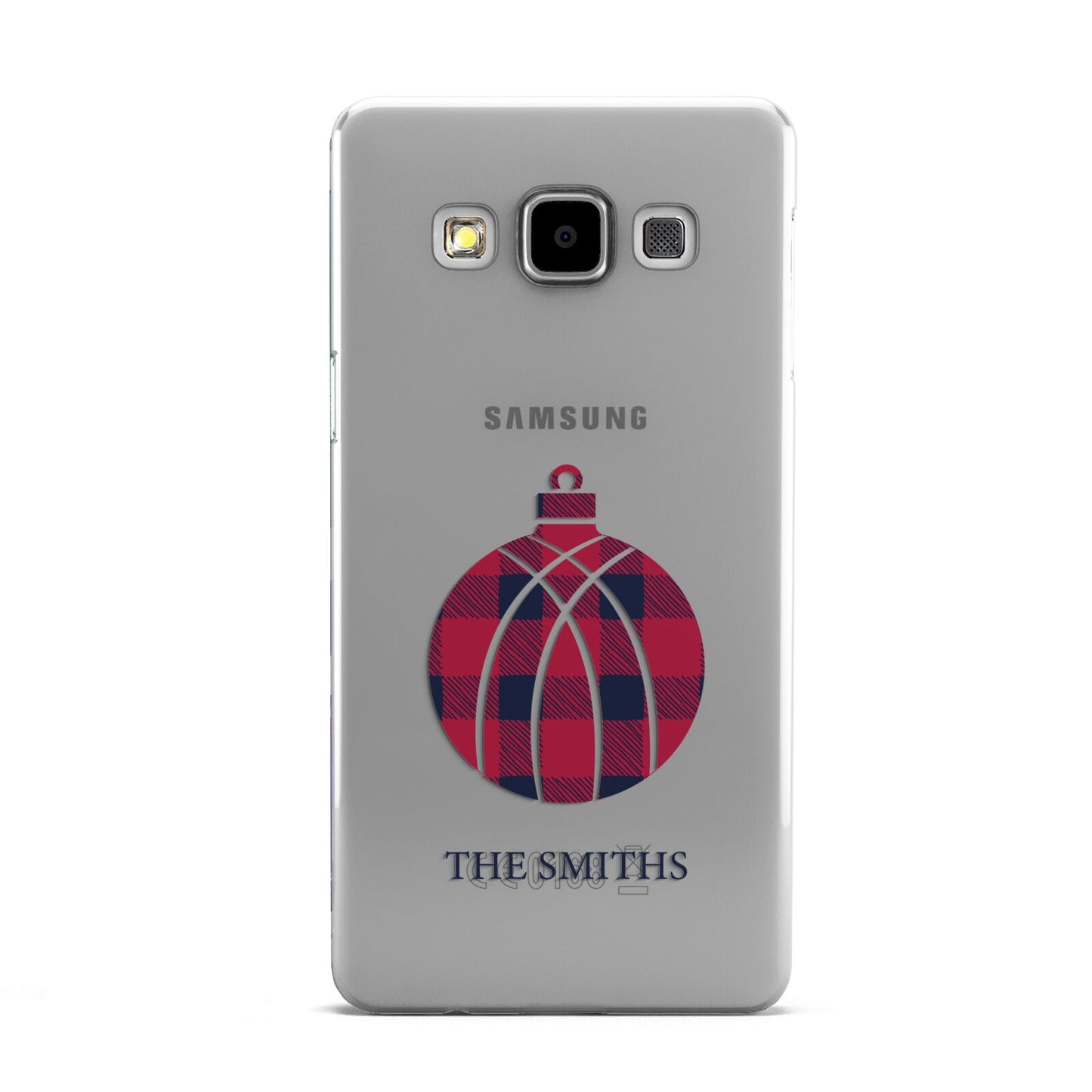 Tartan Christmas Bauble Personalised Samsung Galaxy A5 Case