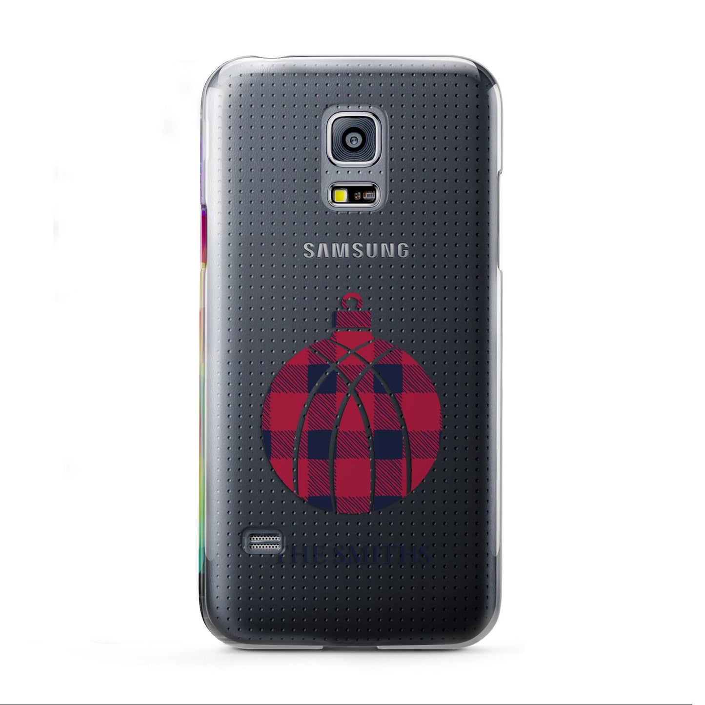 Tartan Christmas Bauble Personalised Samsung Galaxy S5 Mini Case