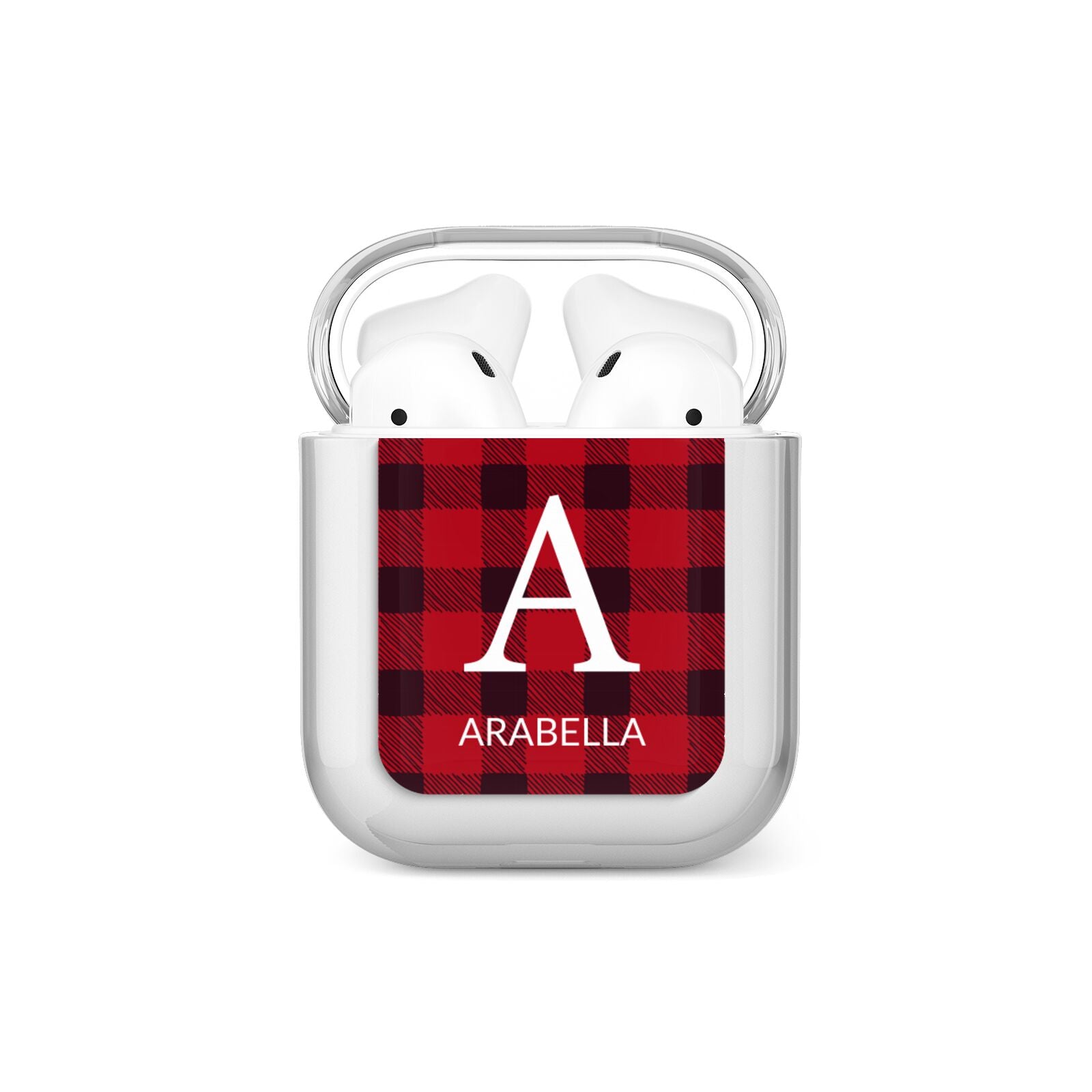 Tartan Christmas Personalised AirPods Case