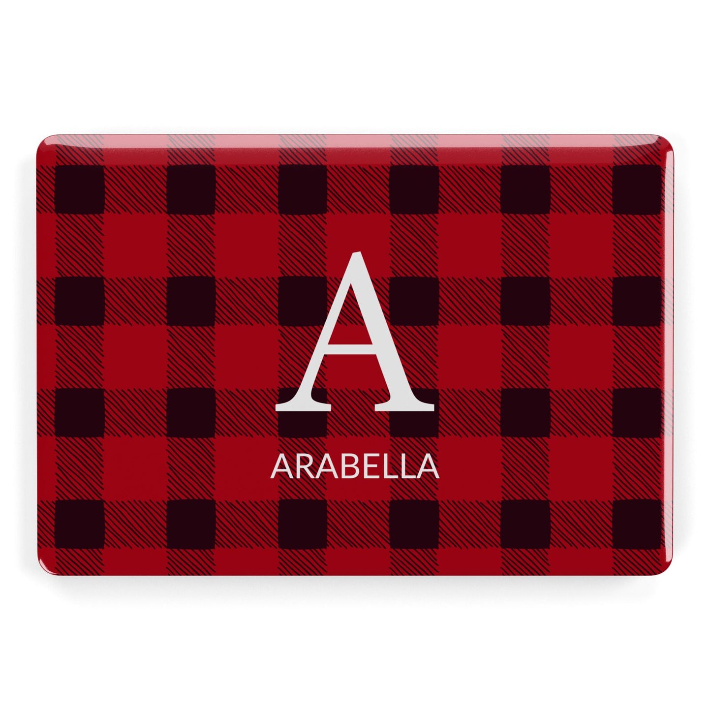 Tartan Christmas Personalised Apple MacBook Case