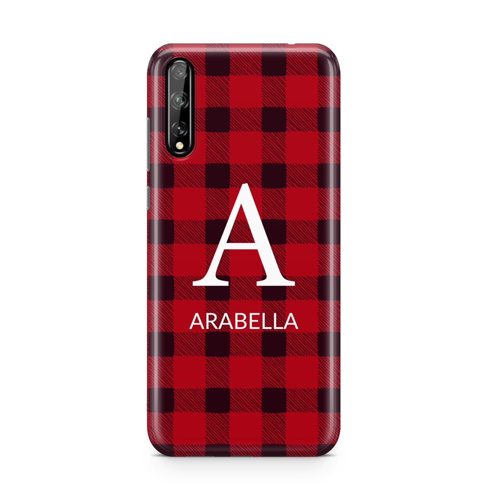 Tartan Christmas Personalised Huawei Enjoy 10s Phone Case