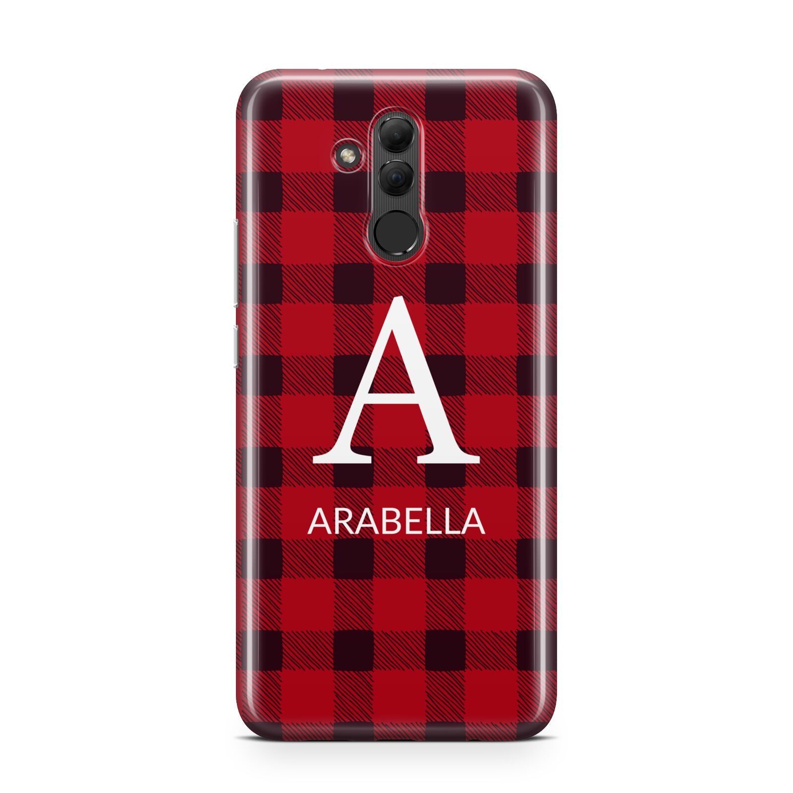 Tartan Christmas Personalised Huawei Mate 20 Lite