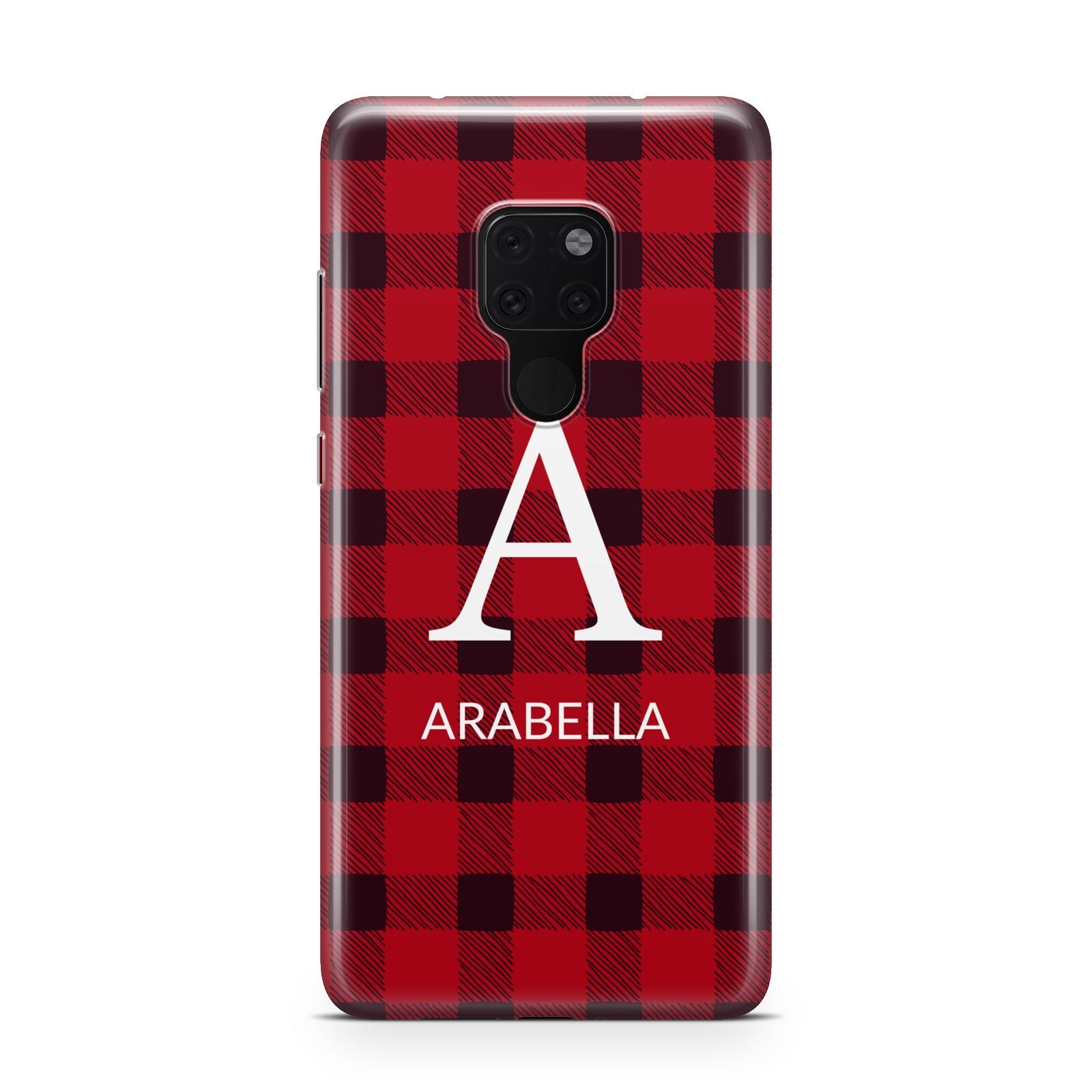 Tartan Christmas Personalised Huawei Mate 20 Phone Case