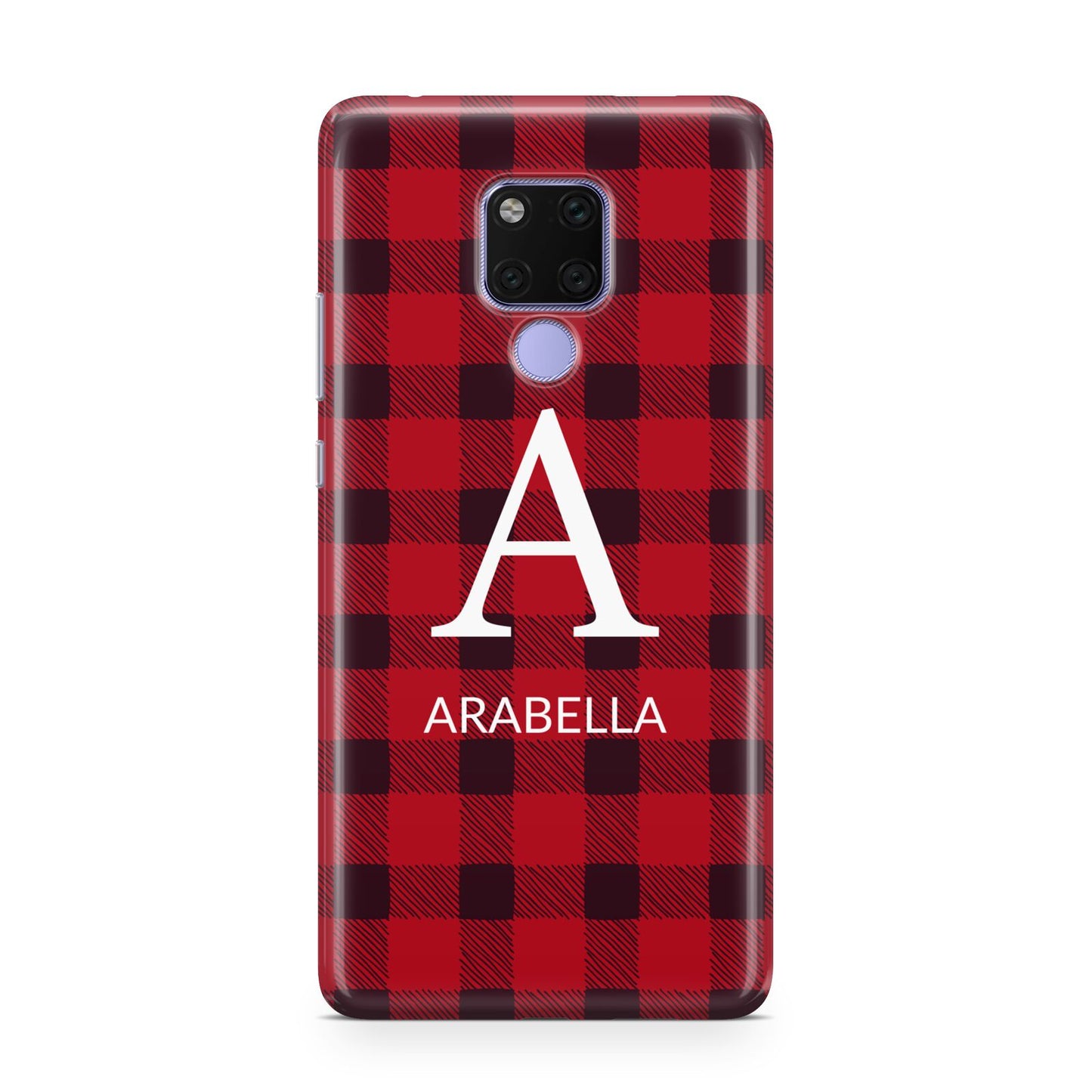 Tartan Christmas Personalised Huawei Mate 20X Phone Case