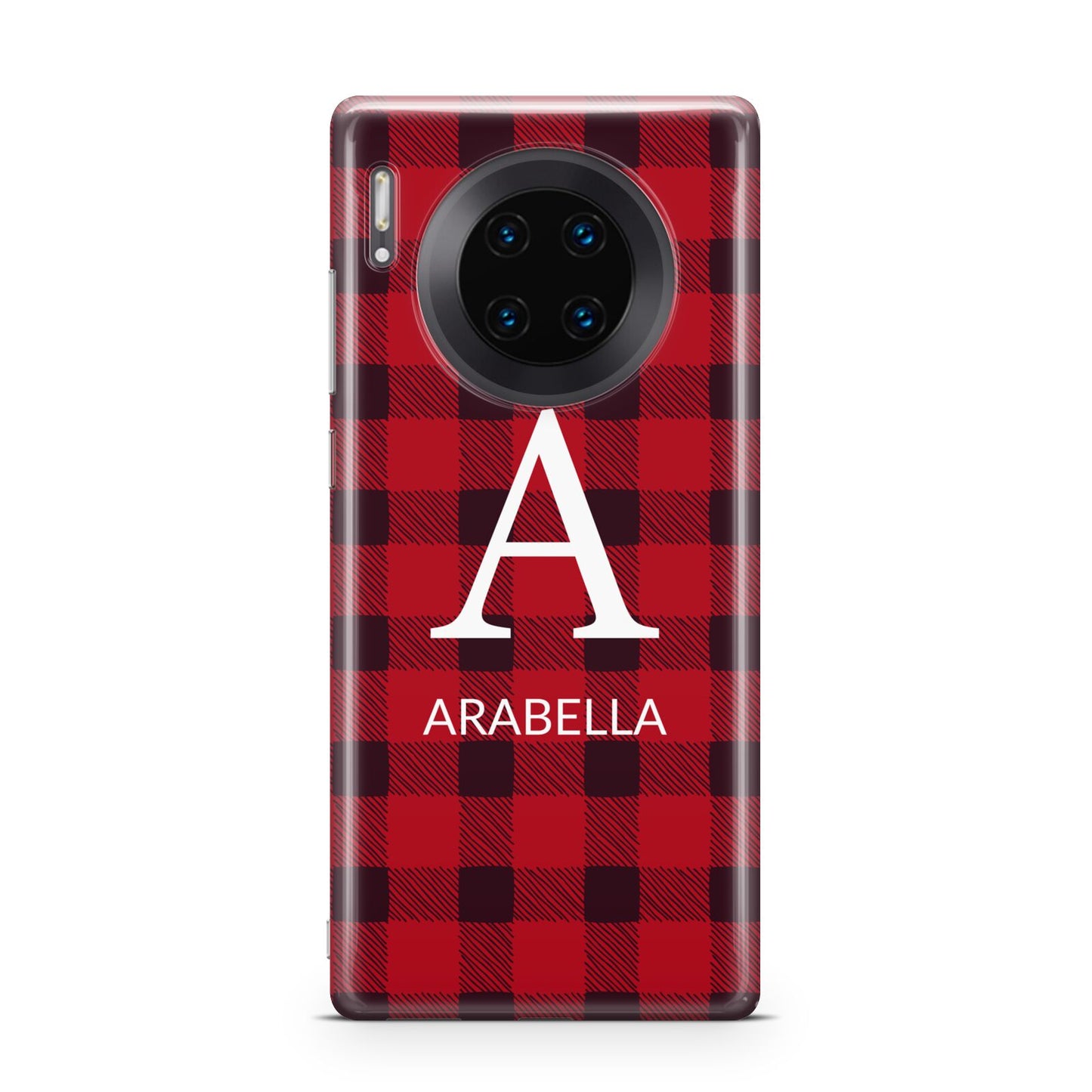 Tartan Christmas Personalised Huawei Mate 30 Pro Phone Case