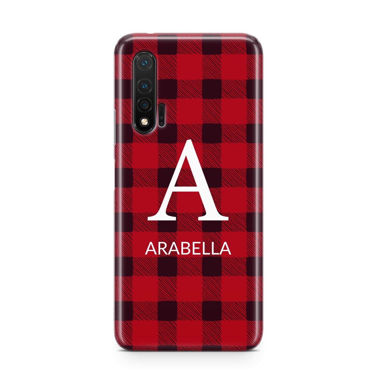 Tartan Christmas Personalised Huawei Nova 6 Phone Case