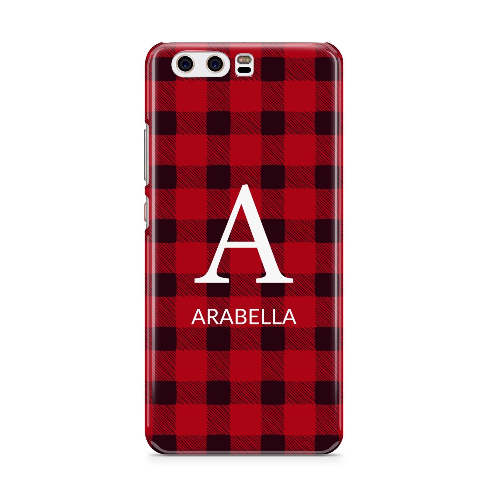 Tartan Christmas Personalised Huawei P10 Phone Case