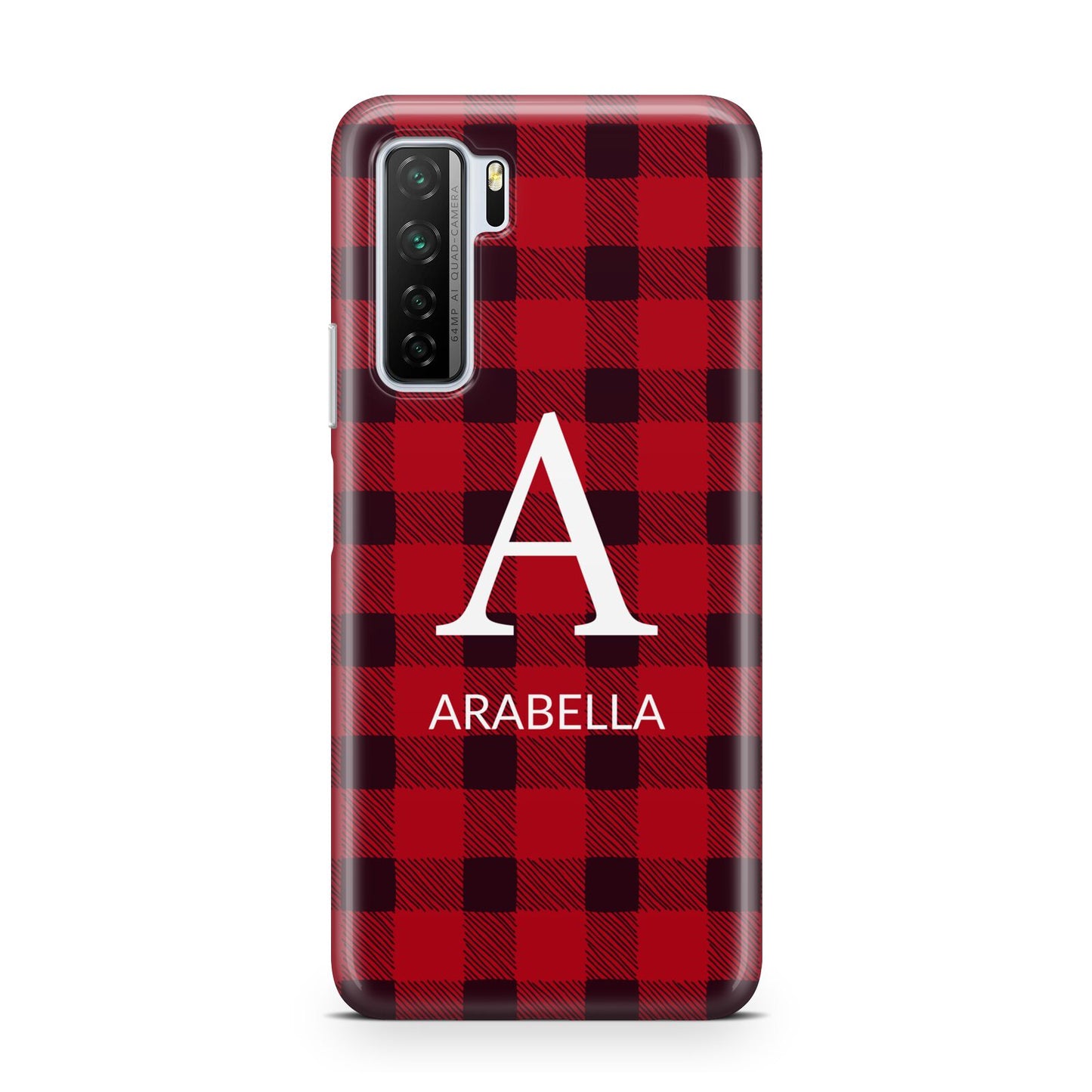 Tartan Christmas Personalised Huawei P40 Lite 5G Phone Case