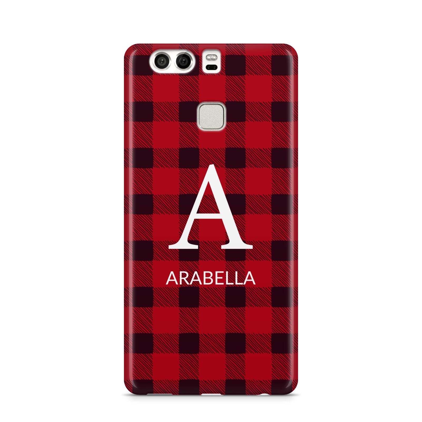 Tartan Christmas Personalised Huawei P9 Case