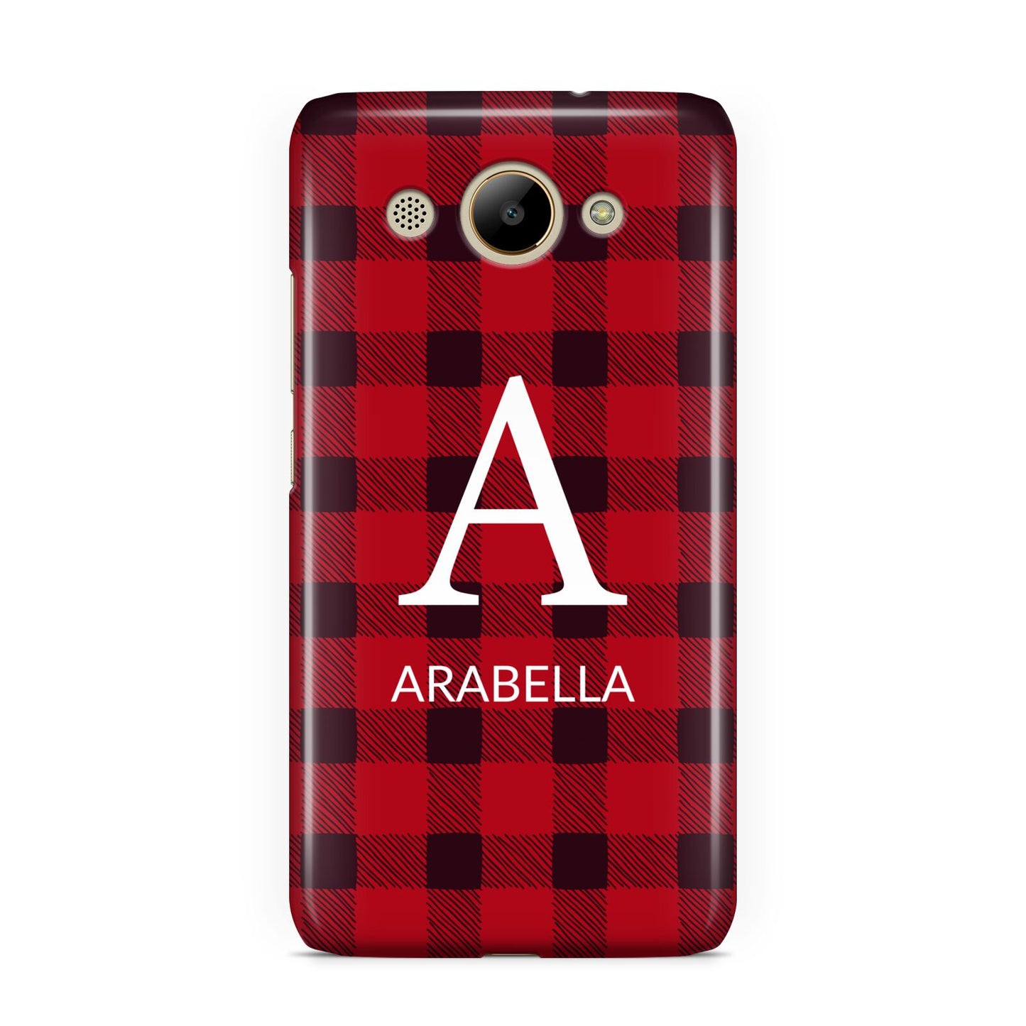 Tartan Christmas Personalised Huawei Y3 2017