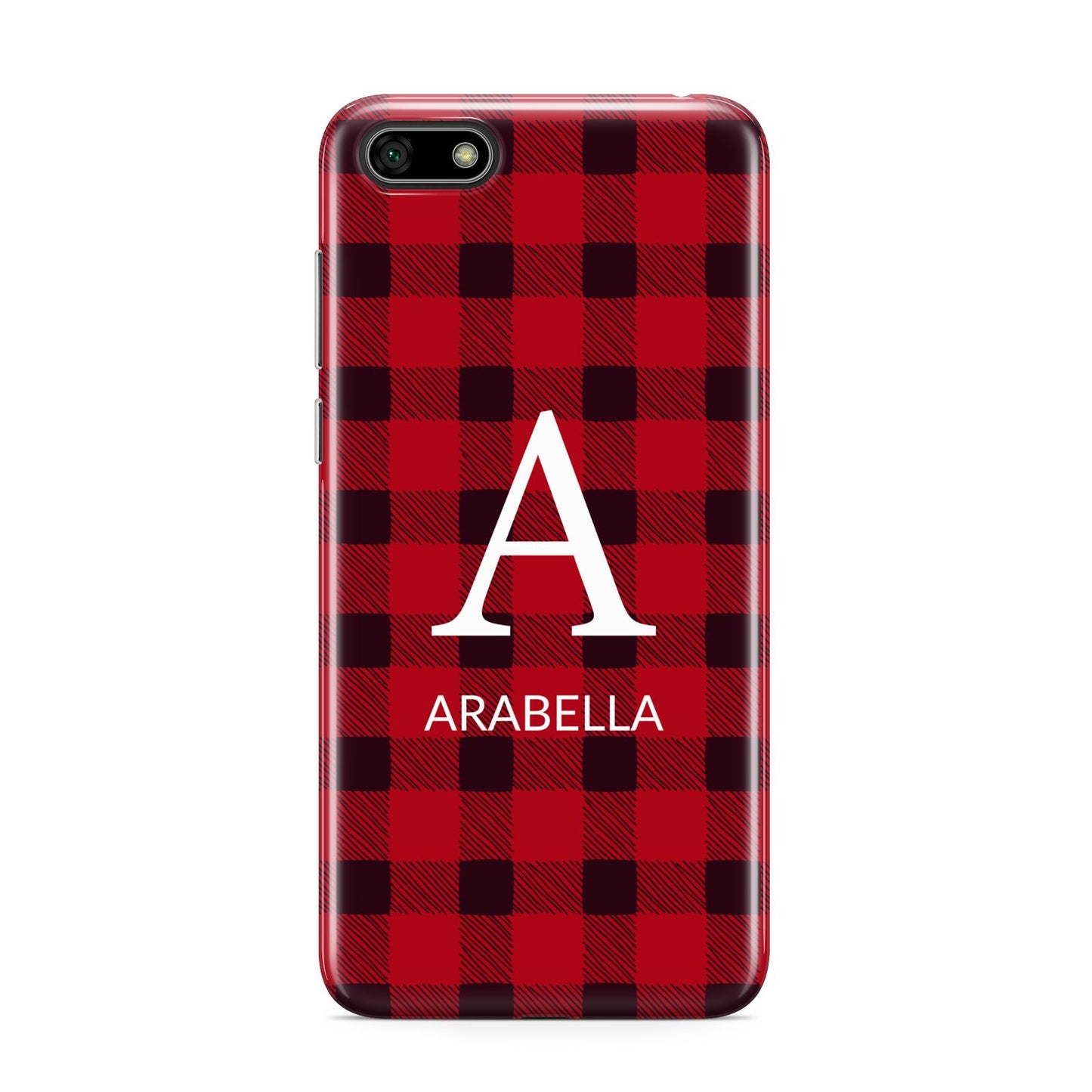 Tartan Christmas Personalised Huawei Y5 Prime 2018 Phone Case