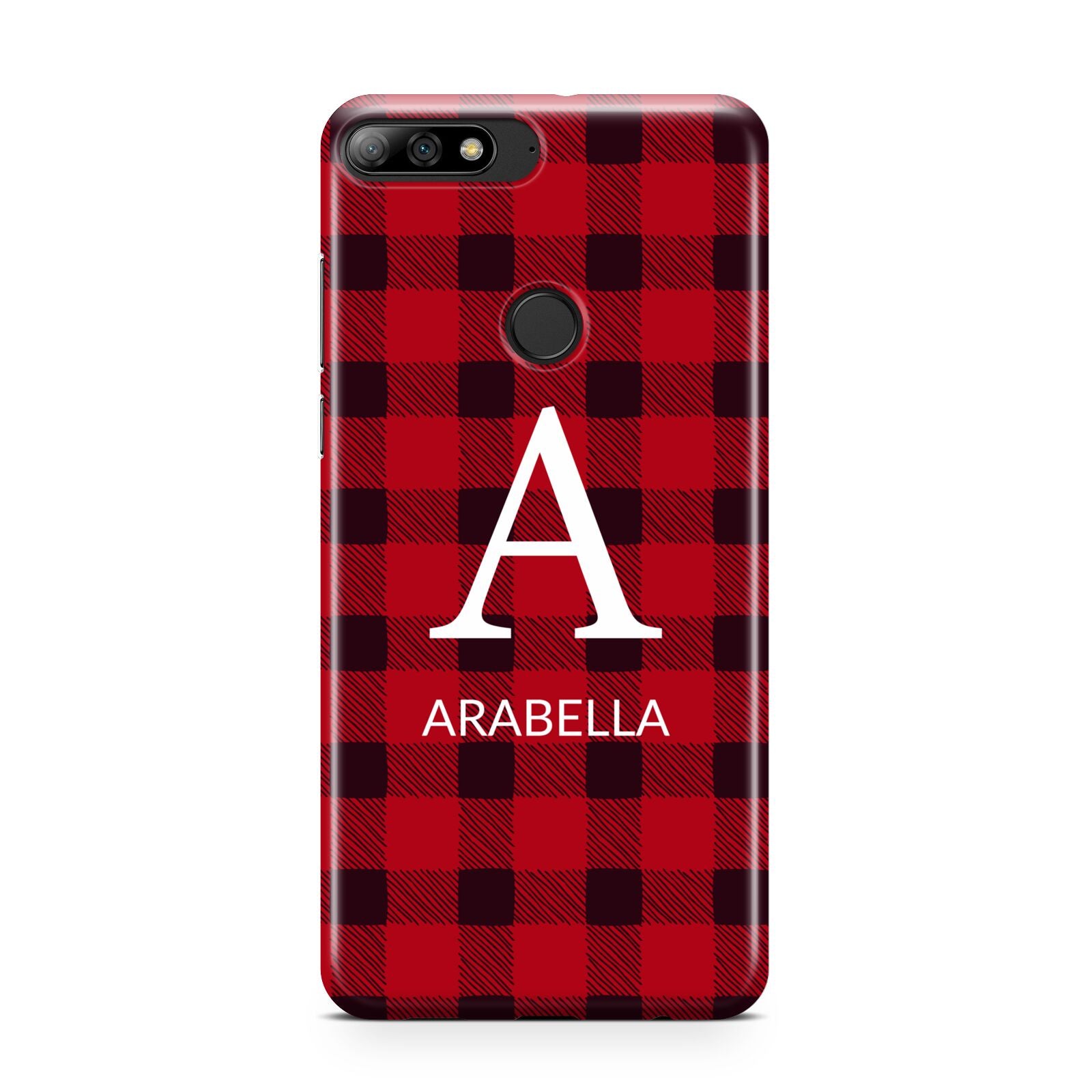 Tartan Christmas Personalised Huawei Y7 2018