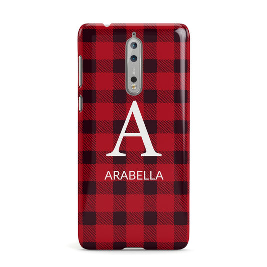 Tartan Christmas Personalised Nokia Case