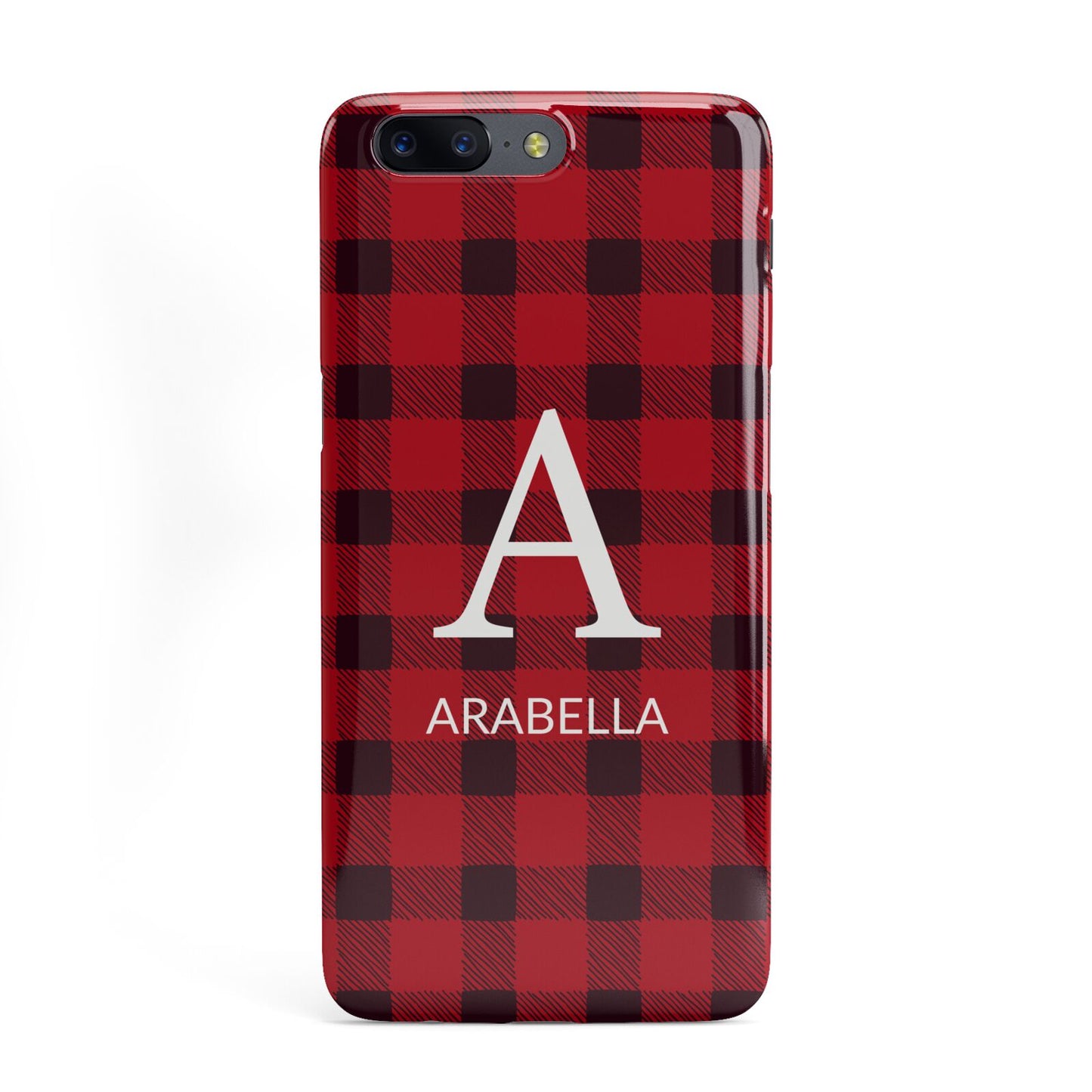 Tartan Christmas Personalised OnePlus Case